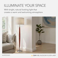 Floor Lamp Maple Eucalyptus Wood With Adjustable Brightness-1