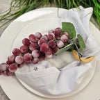 Set of 4 Purple Bunch of Grapes Prime Napkin Rings for thanksgiving, events, party, wedding-1