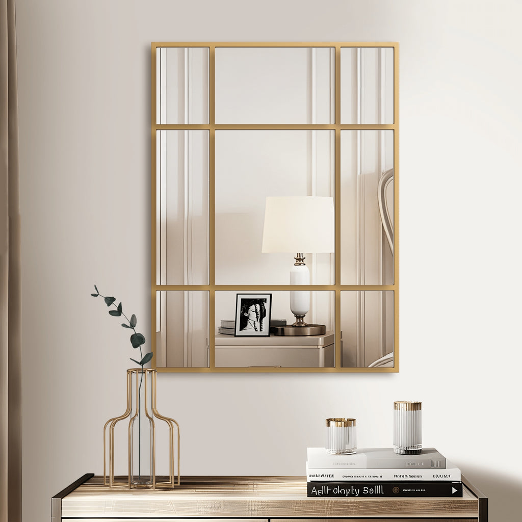 39" Gold Framed Accent Mirror-0