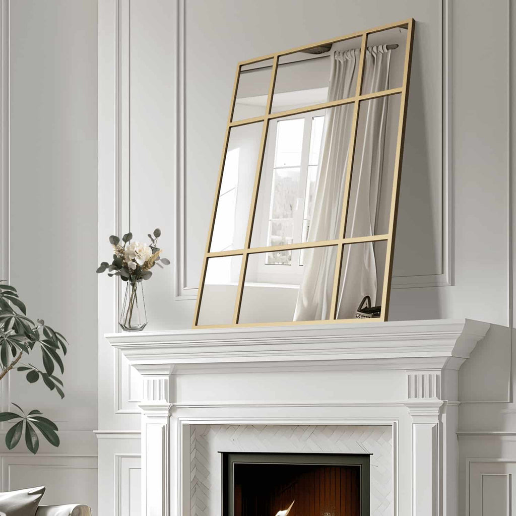 39" Gold Framed Accent Mirror-1