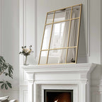 39" Gold Framed Accent Mirror-1