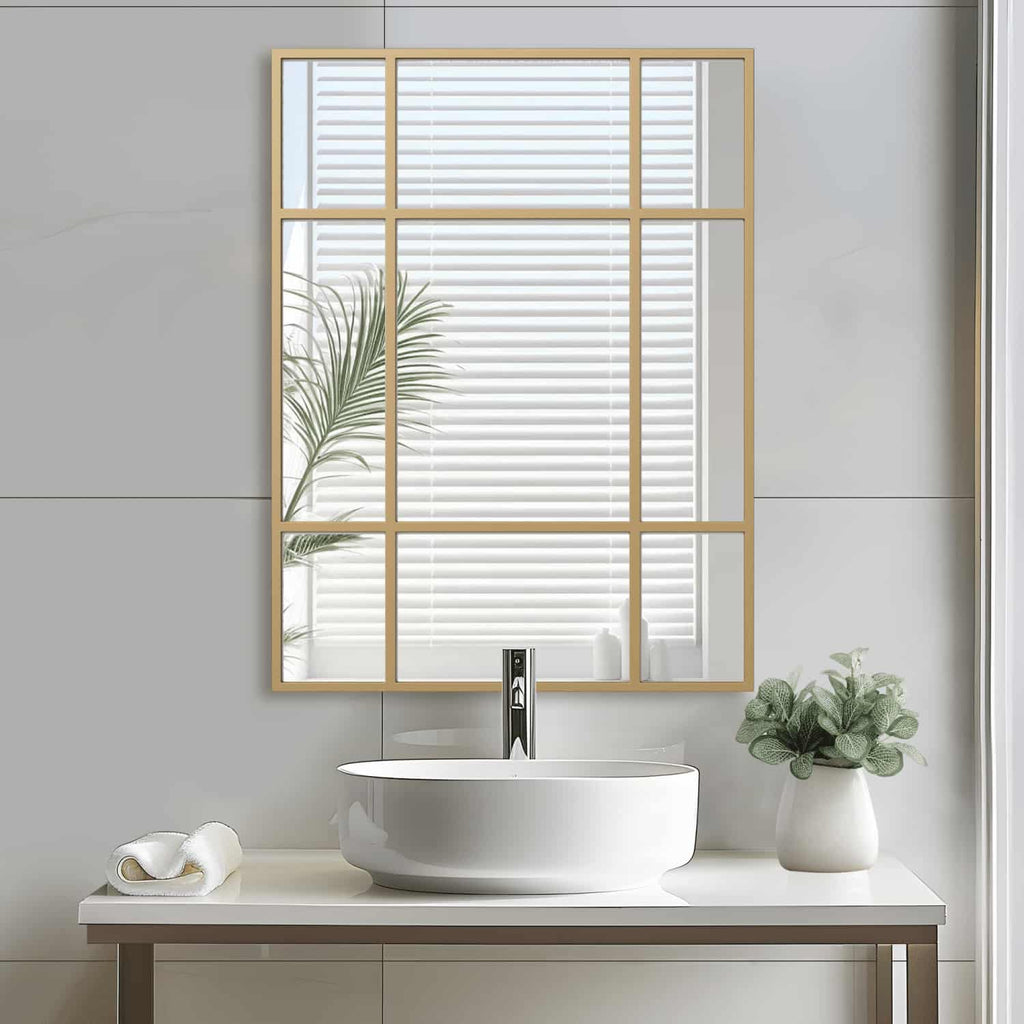 39" Gold Framed Accent Mirror-2