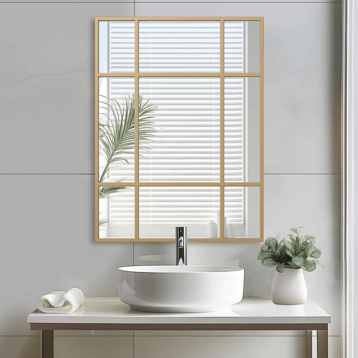 39" Gold Framed Accent Mirror-2