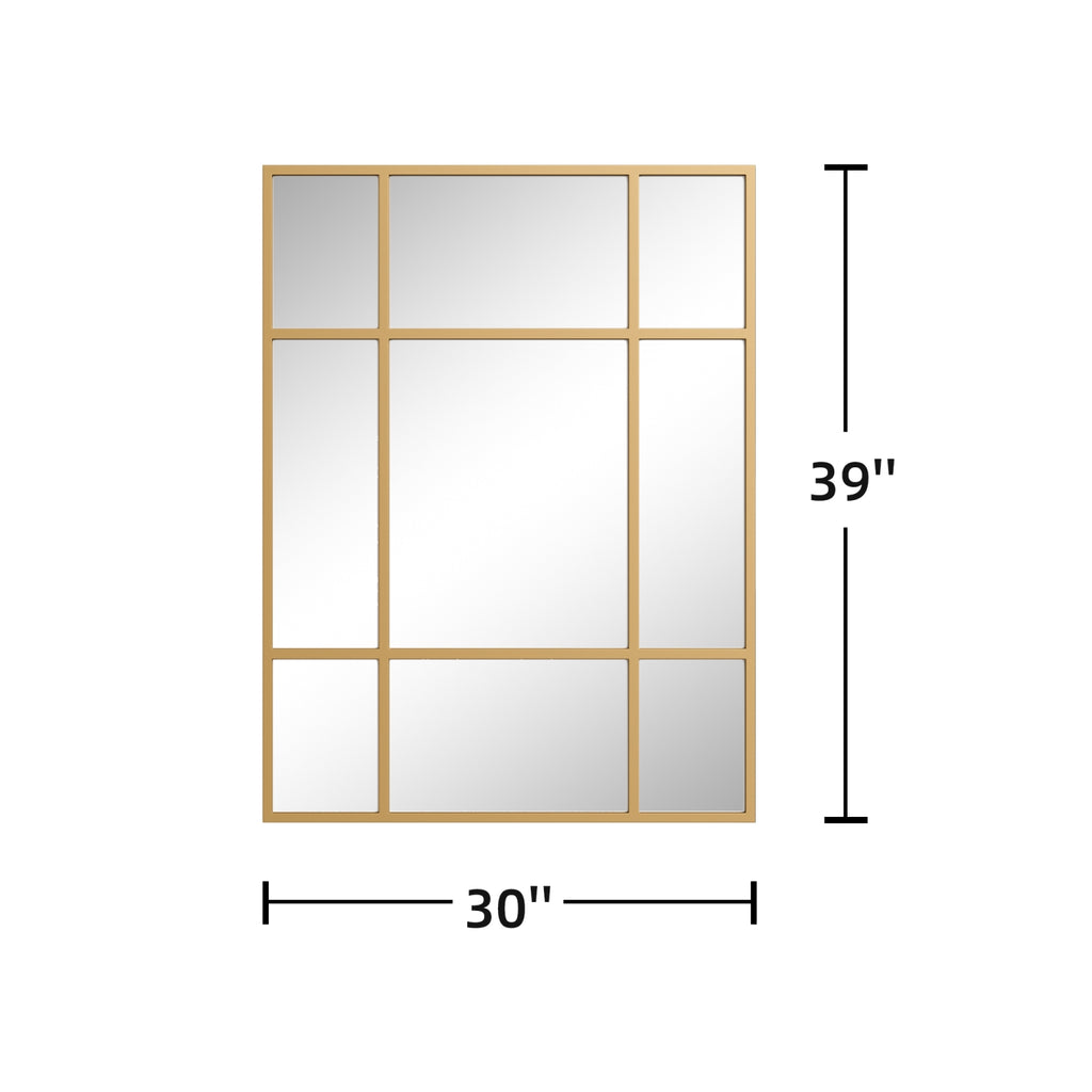39" Gold Framed Accent Mirror-4