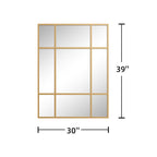 39" Gold Framed Accent Mirror-4
