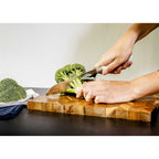 EcoCut 2 Piece Santoku Knife Set With Blade Guards, Grey-3
