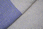 DOTTY DIAMOND BLUE TURKISH TOWEL-1