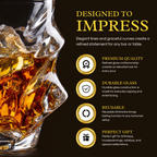 Storm Japanese Crystal Whiskey Glasses Set of 2-4