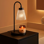 Black Dimmable Candle Warmer Lamp Programmable Timer
