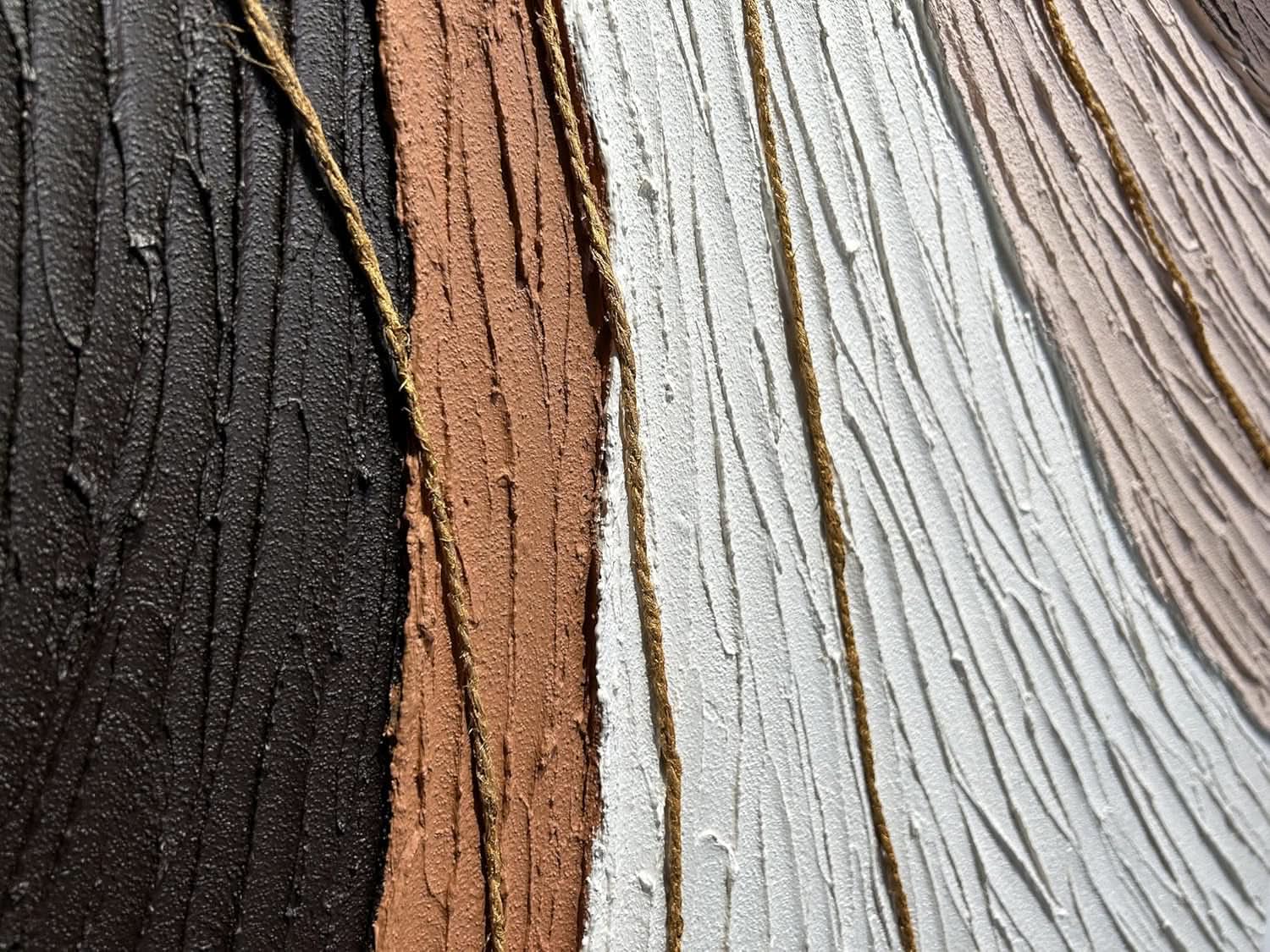 Contemporary Neutral Wall Art Plaster Texture Abstract-1