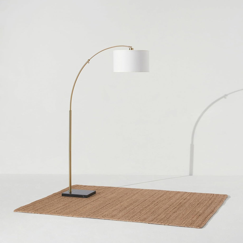 Arc Floor Lamp Professional Grade Tall Gold Brass Finish-4