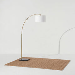Arc Floor Lamp Professional Grade Tall Gold Brass Finish-4