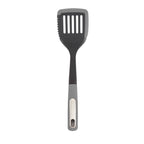 Silicone Scratch and Heat Resistance Edge Slotted Turner, Grey-1