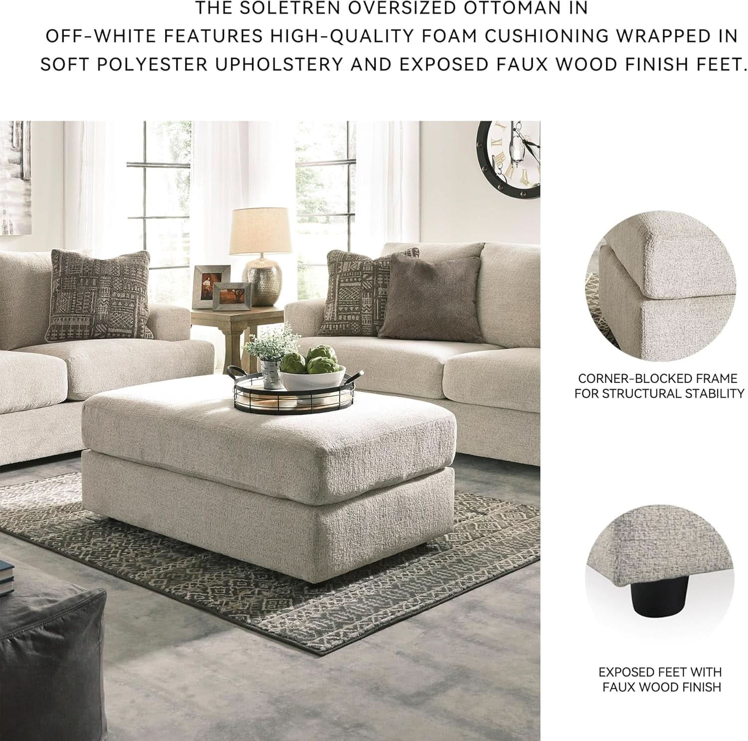 Soletren Oversized Ottoman Off White Modern Furniture-4
