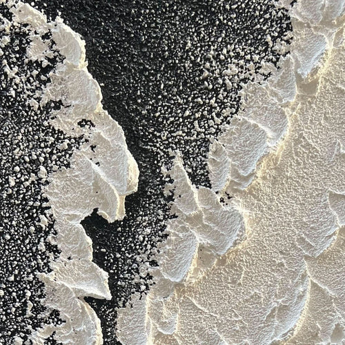 Black White Oil Painting On Canvas 24x36 Inches Wide-0