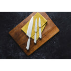 EcoCut 3 Piece Kitchen Knife Set With Blade Guards, Grey-3
