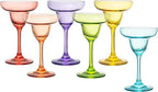 The Wine Savant Hand Blown Colorful Margarita (Set of 6)-4