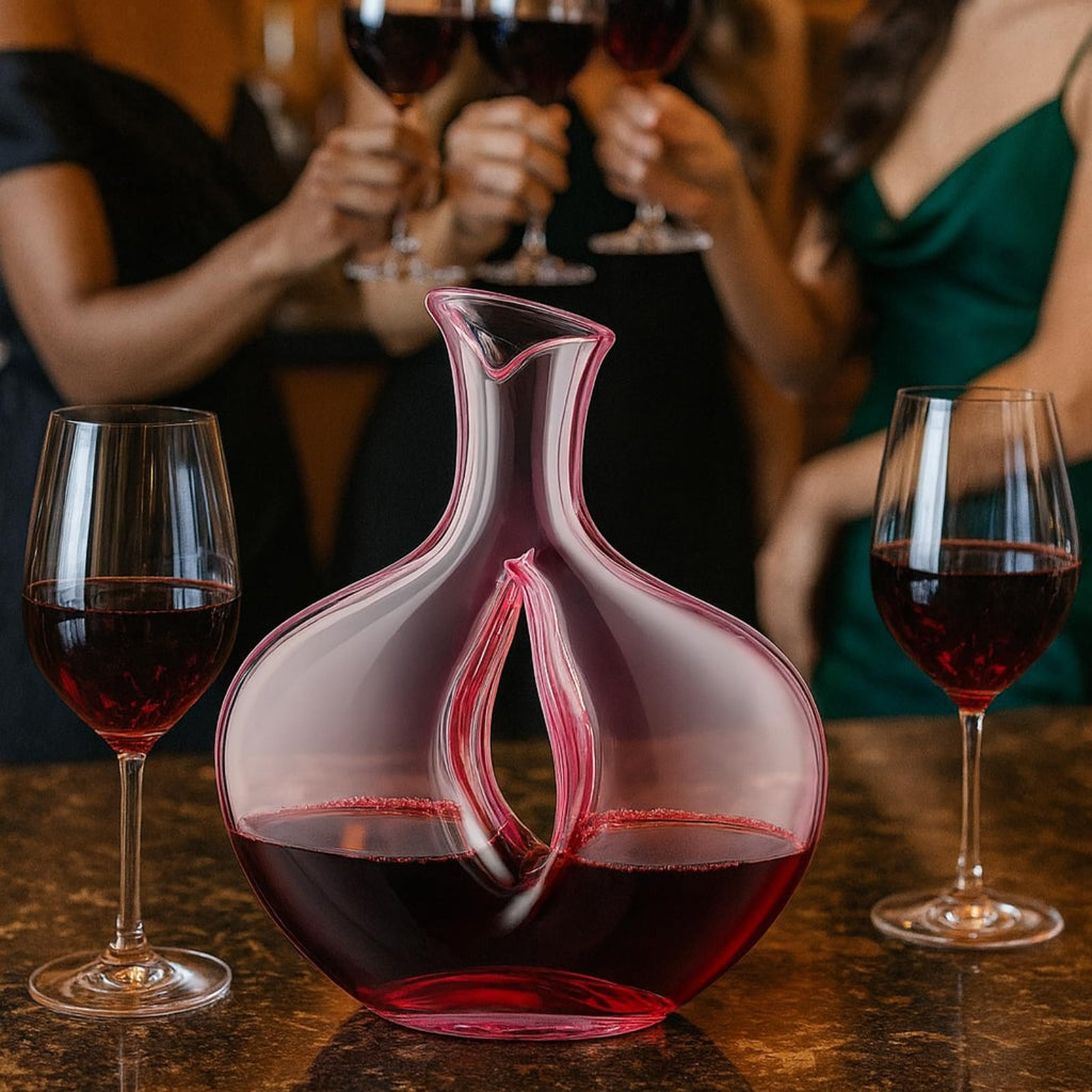 Vulva Blush Pink Venus Vagina Glass Carafe Decanter-4