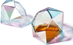 Set of 2 Iridescent Diamond Whiskey & Wine Glasses 10oz-4