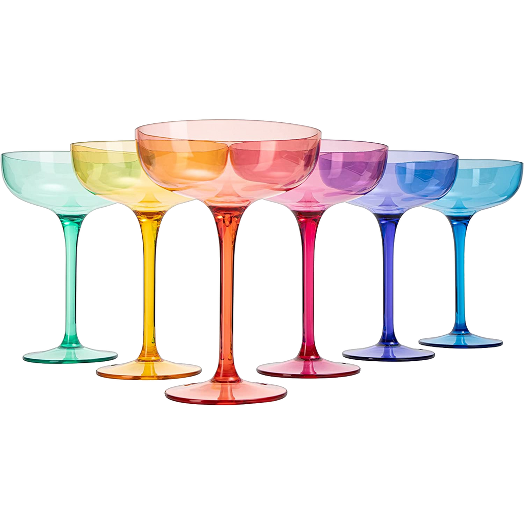 European Style Margarita & Martini Crystal Acrylic Glasses