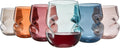 Khen Unbreakable Aerating Stemless Wine Glasses Set of 6-13 oz Pastel Glass-0