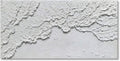 White Textured Oceanic Wave Wall Art