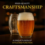 2 Football Beer Glass, 20 Ounce Tumbler Clear Glasses-4