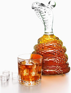 King Cobra Snake Whiskey & Wine Decanter King Cobra Snakes-2