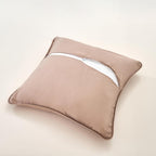 DaDa Bedding Set of 2-Pieces Sandy Beige Taupe Square Cushion Throw Pillow Covers, 18" x 18" (JHW-585)-4