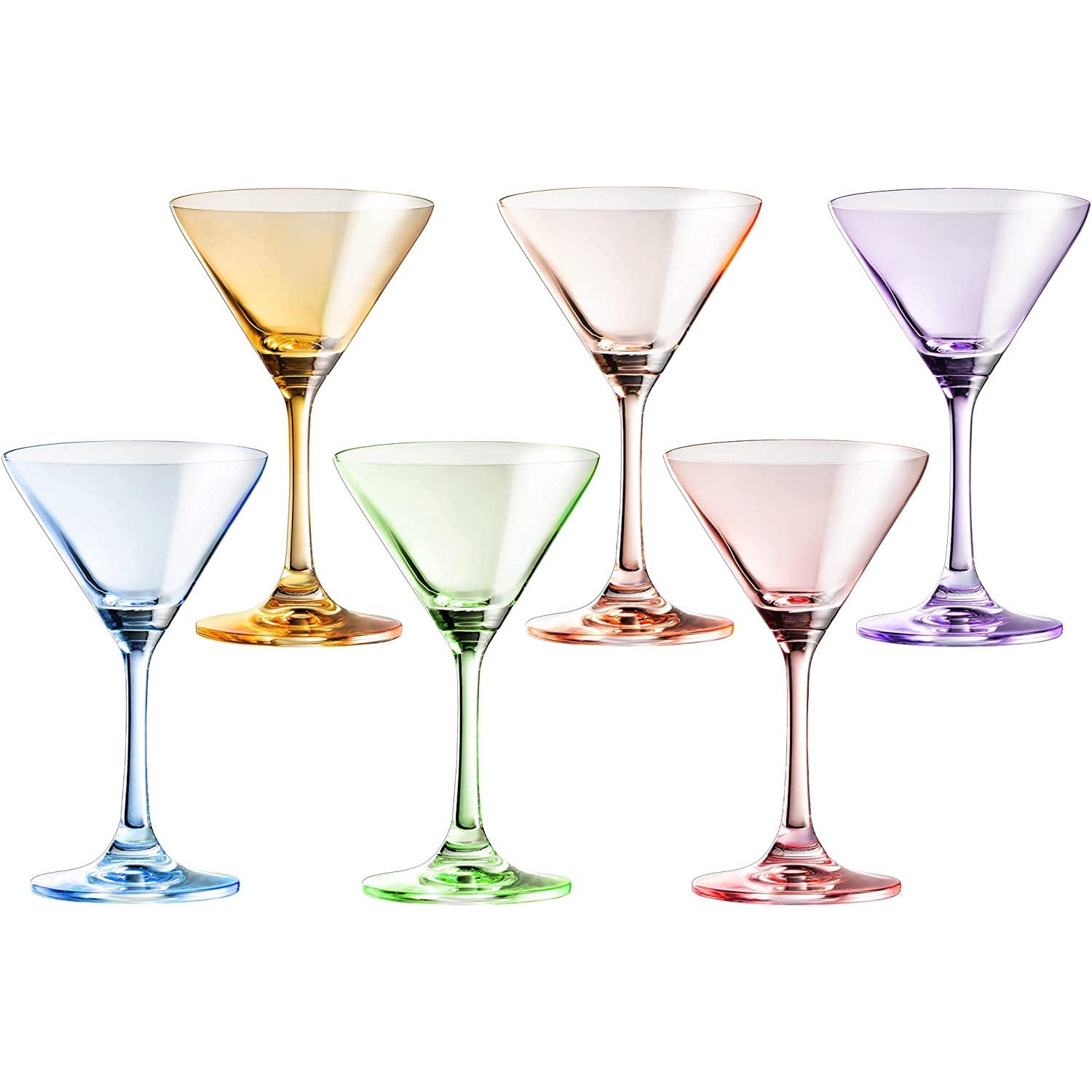 Martini Glasses Set of 6 | 8oz | Crystal Luxury Martini Glass-4