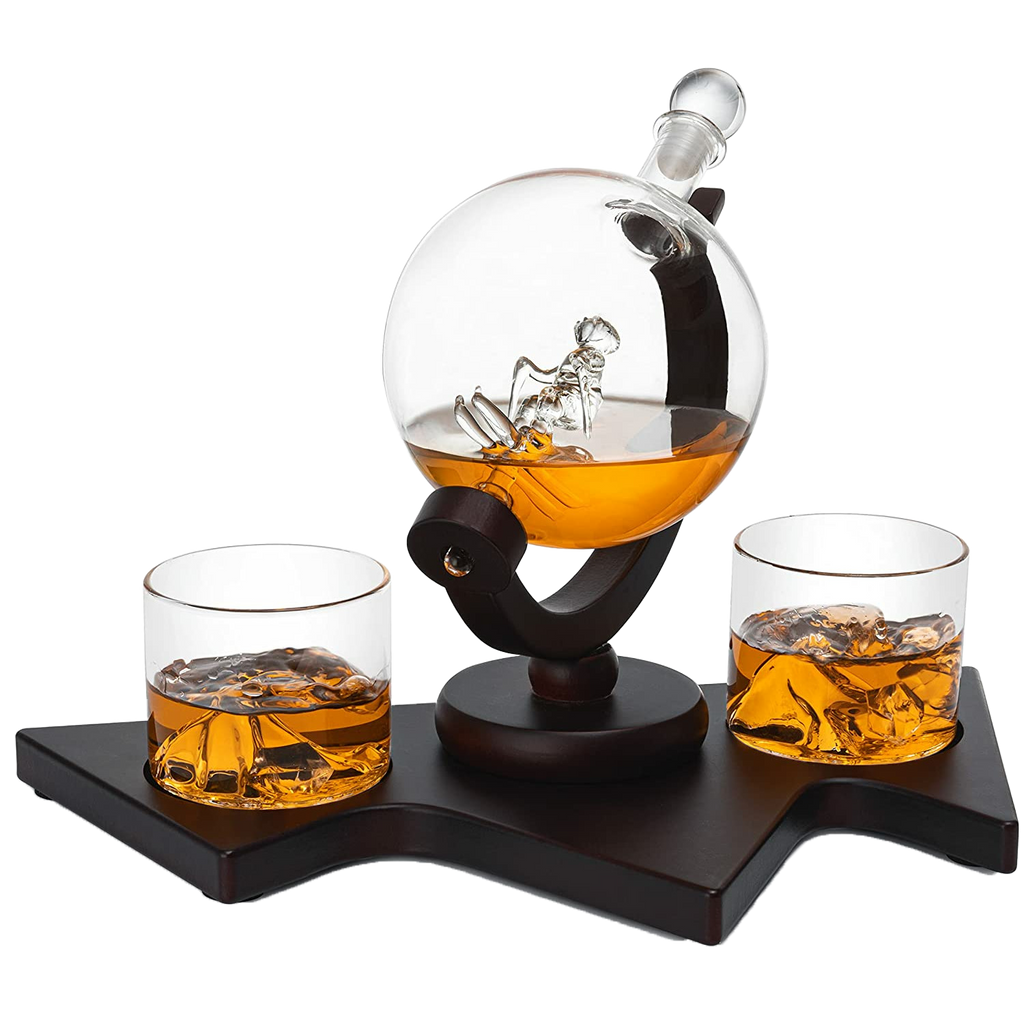 Ski Wine and Whiskey Decanter 850ml-0