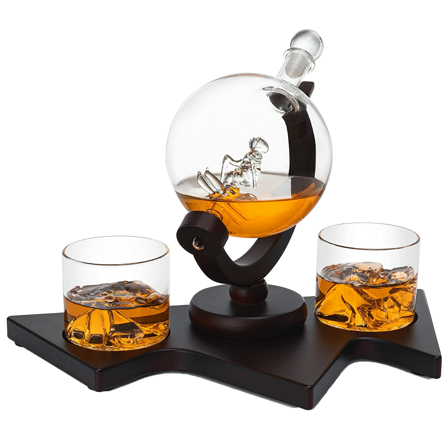Ski Wine and Whiskey Decanter 850ml-0