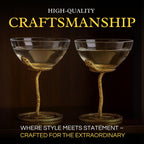 Snake Serpent Cocktail Glasses - 2 Set-4