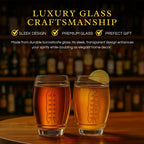 2 Football Beer Glass, 20 Ounce Tumbler Clear Glasses-2