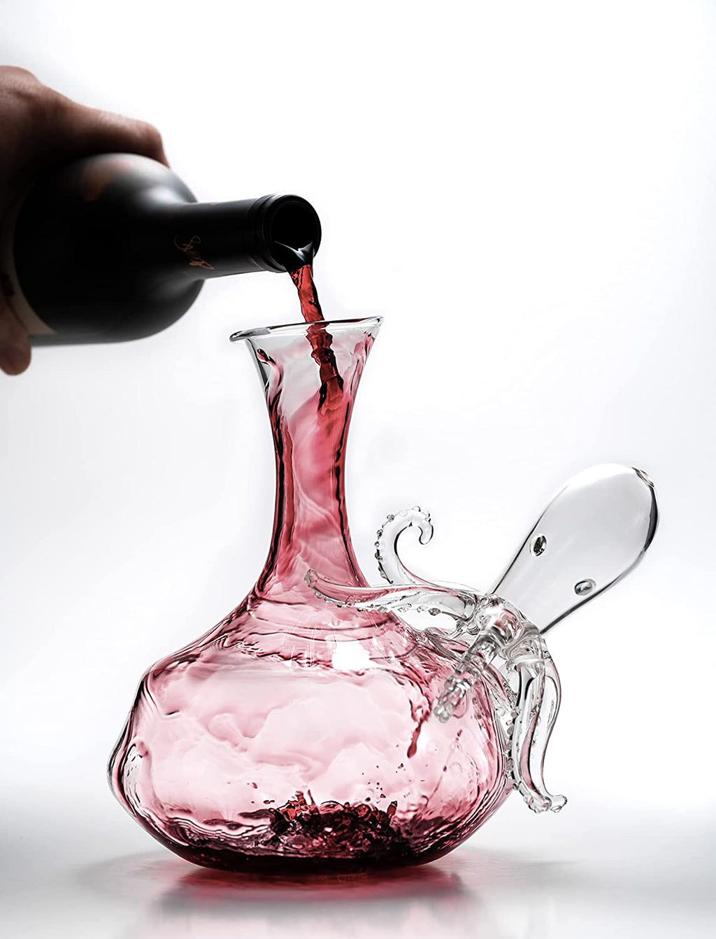 Octopus Tentacle Glass Decanter Handcrafted Decorative-2