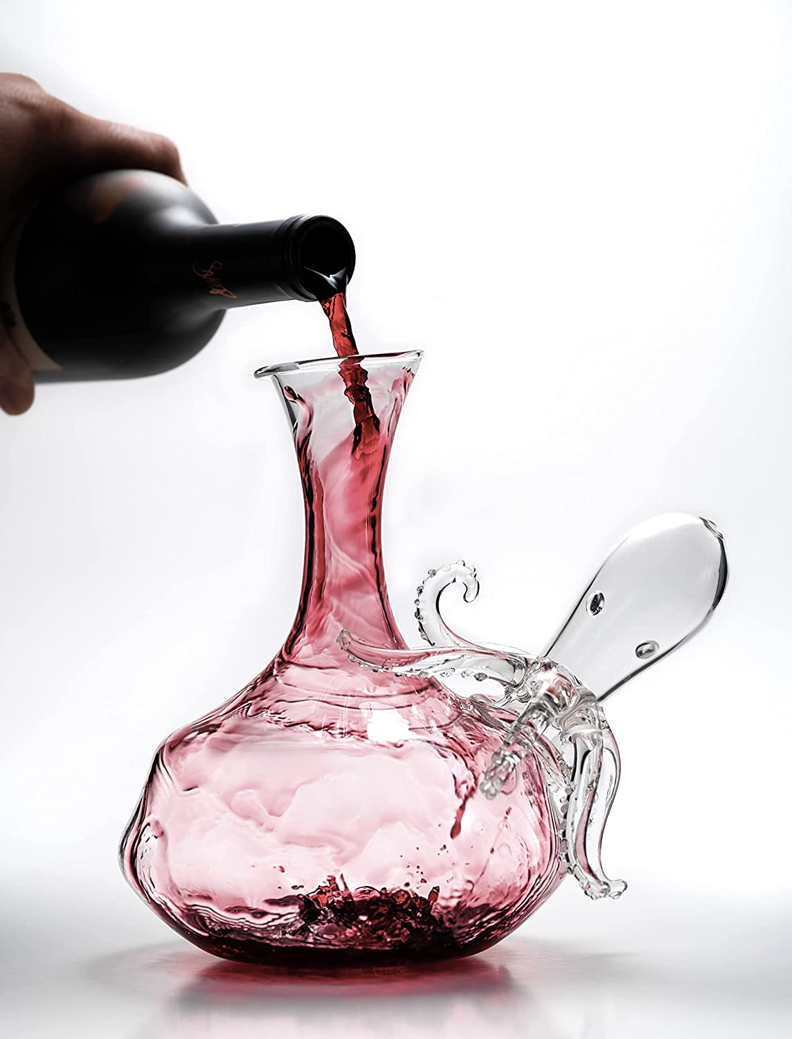 Octopus Tentacle Glass Decanter Handcrafted Decorative-2