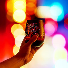 Crystal Halloween Stemless Wine Glass - Set of 2-2