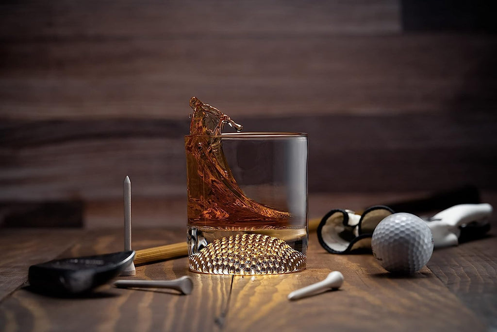 The Wine Savant Golf Ball Whiskey Glasses Set (4 pack)-2