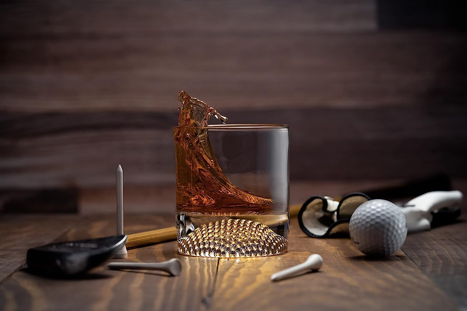 The Wine Savant Golf Ball Whiskey Glasses Set (4 pack)-2
