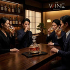 Storm Japanese Crystal Whisky Decanter Set with 4 Tumbler Glasses-4