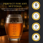 2 Football Beer Glass, 20 Ounce Tumbler Clear Glasses-3