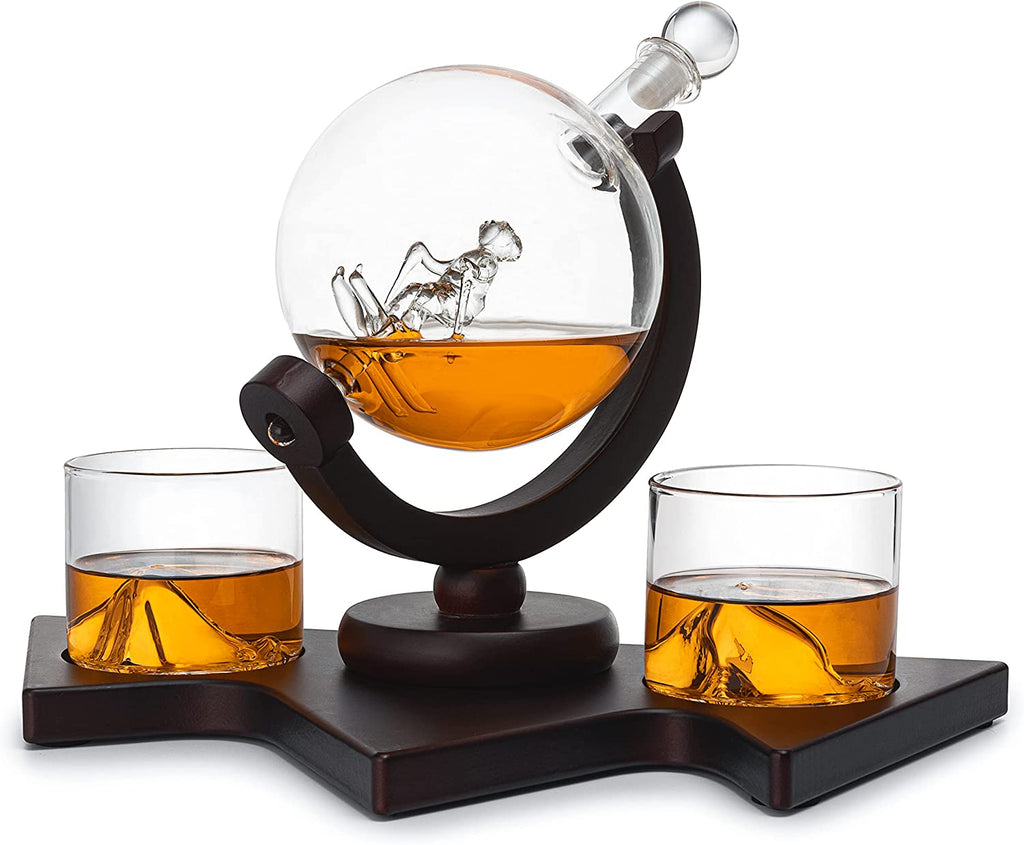 Ski Wine and Whiskey Decanter 850ml-3