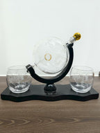 Middle Earth Decanter Set with Gold Ring -3