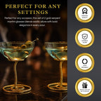 Snake Serpent Cocktail Glasses - 2 Set-3