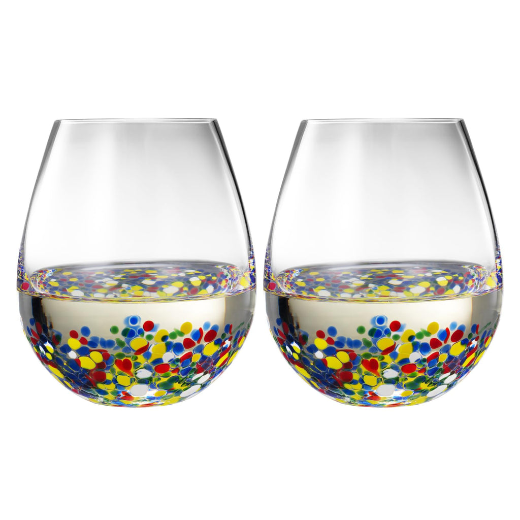 Large Stemless Wine Glasses – Set of 2-14oz-0