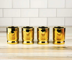 The Wine Savant 50 Caliber Bullet Shot Glasses Set - Set of 4