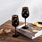 Crystal Stemmed Skiing, Apres Ski Skiier Wine Glasses - Set of 2-2