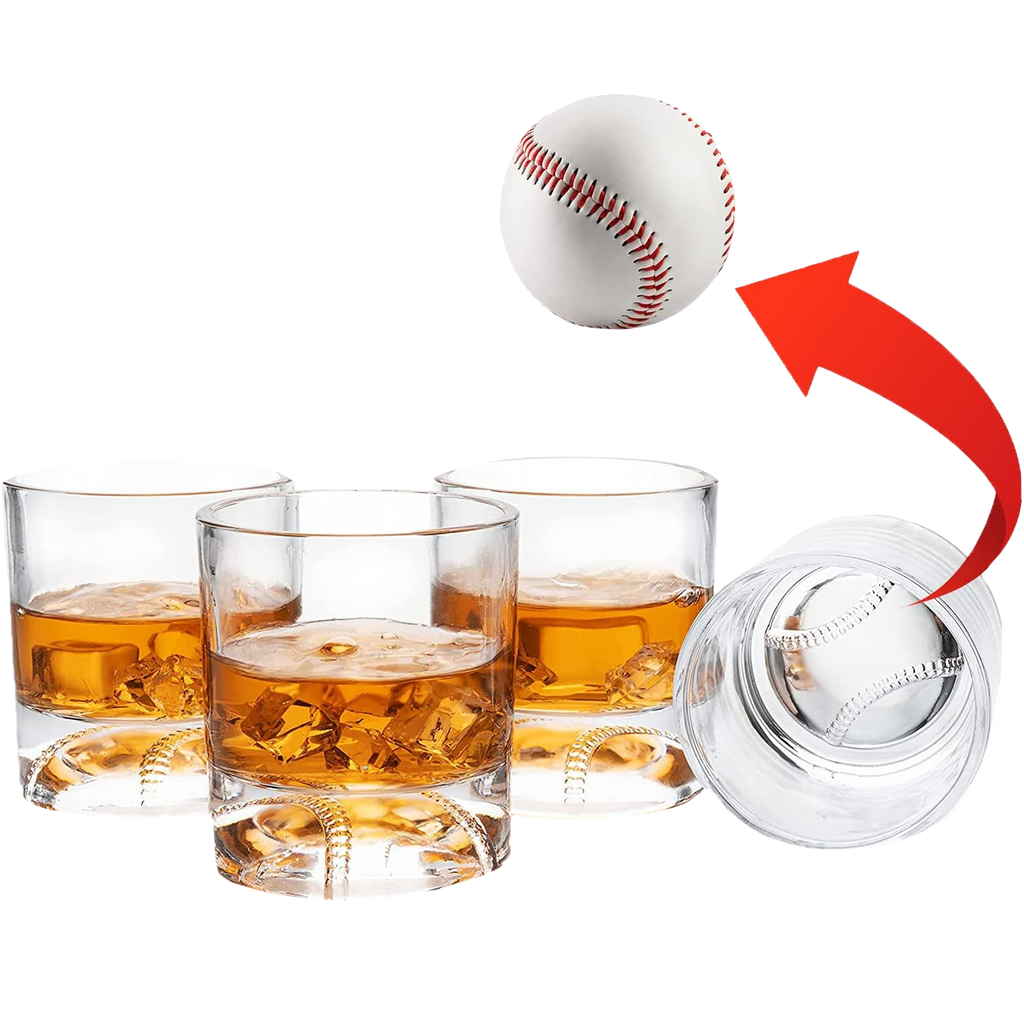 The Wine Savant Baseball Whiskey Glass - 12oz