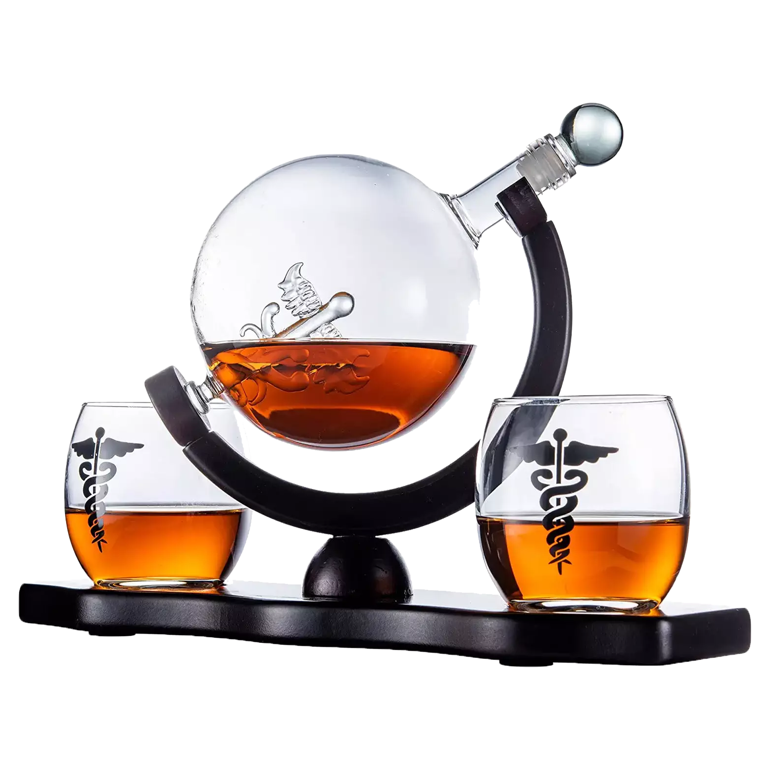 Doctors Dr. & Healthcare Worker Gifts Men & Women - Wine & Whiskey Symbol