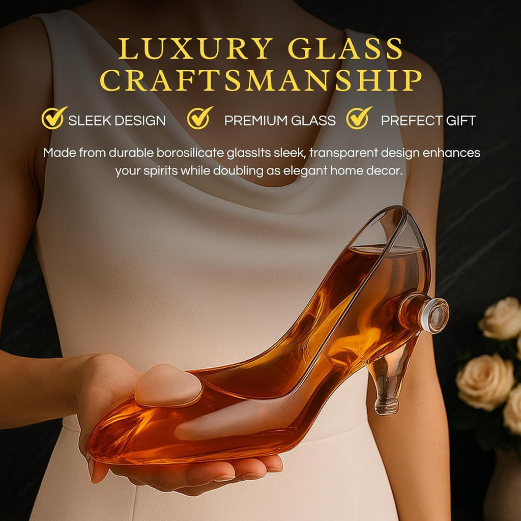 Stiletto Whiskey and Wine Decanter- Elegant Decanter Gifts for Women!